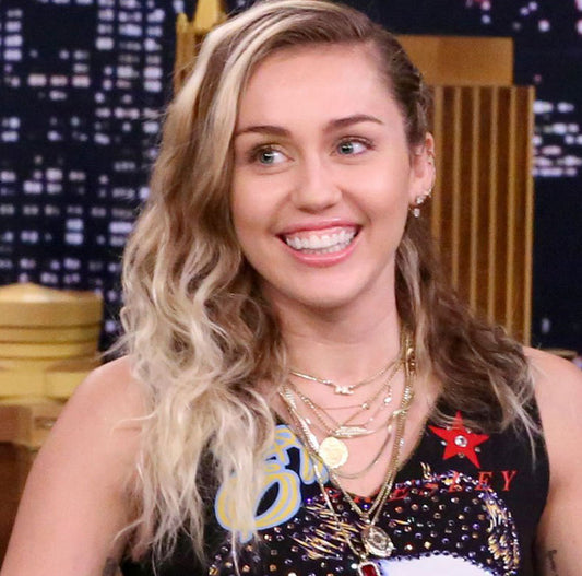 Miley Cyrus Initial Necklace