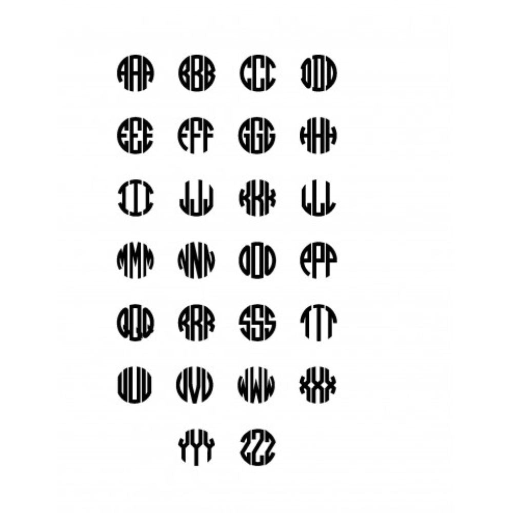 14K Gold Block Monogram Leverback Earrings 3