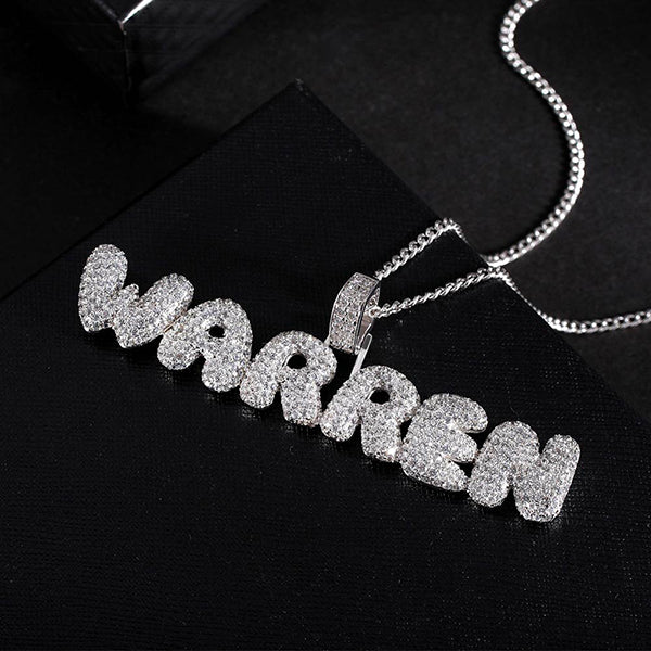 Bubble Letter Name Necklace 8