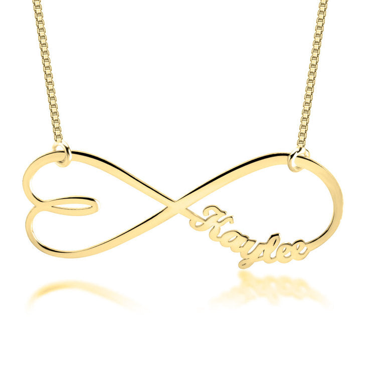 Heart Infinity Name Necklace 4