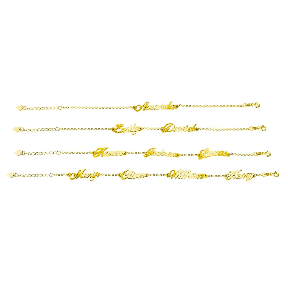 Script Name Bracelet - 1-4 Names 7