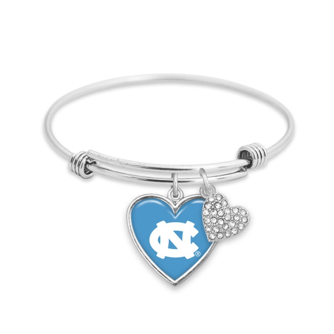 North Carolina Tar Heels Bangle Charm Bracelet 3