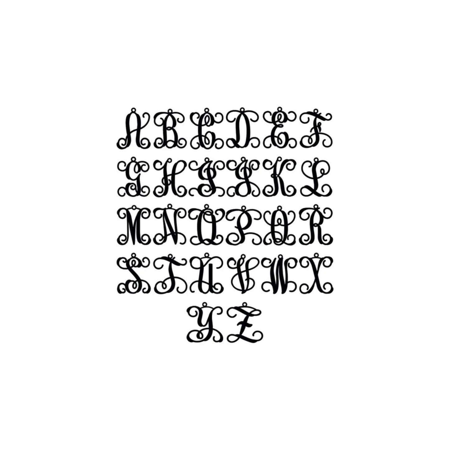 script initial font