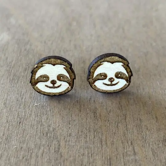 sloth earrings