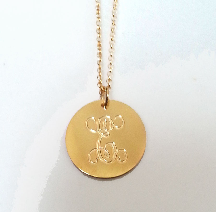 Engraved Disc Necklace Andi Dorfman The Bachelorette Alternate 3