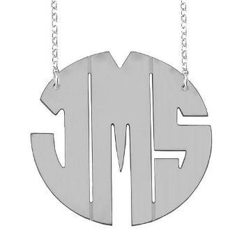 Sterling Silver Monogram Necklace Michelle Money Bachelor In Paradise