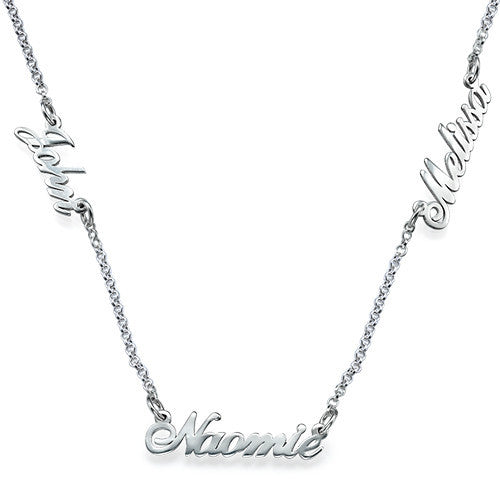 Multiple Script Name Necklace