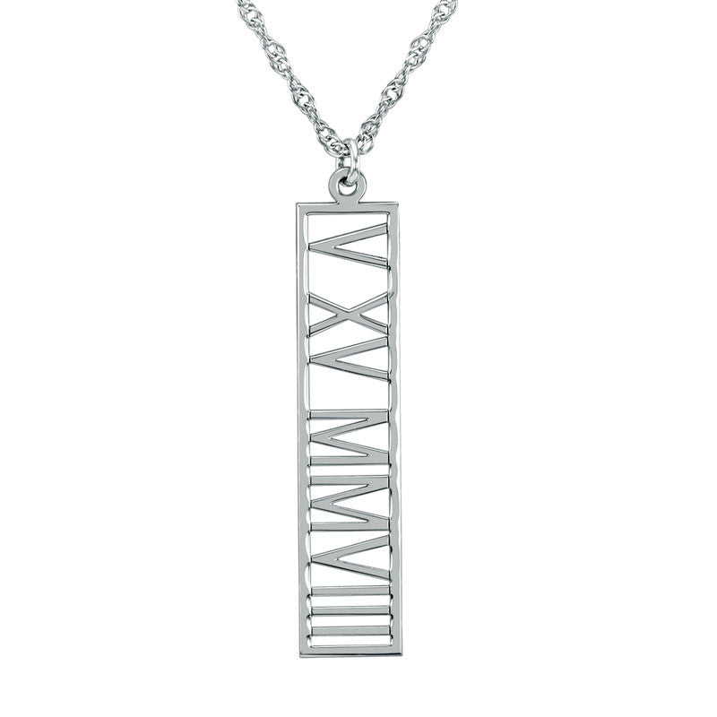 Roman Numeral Necklace Alternate 1