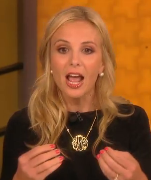 Elisabeth Hasselbeck Wearing Monogram Necklace