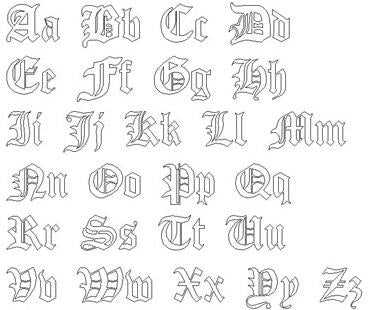 gothic font
