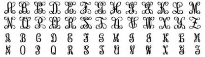 Vine Script Small Monogram Necklace