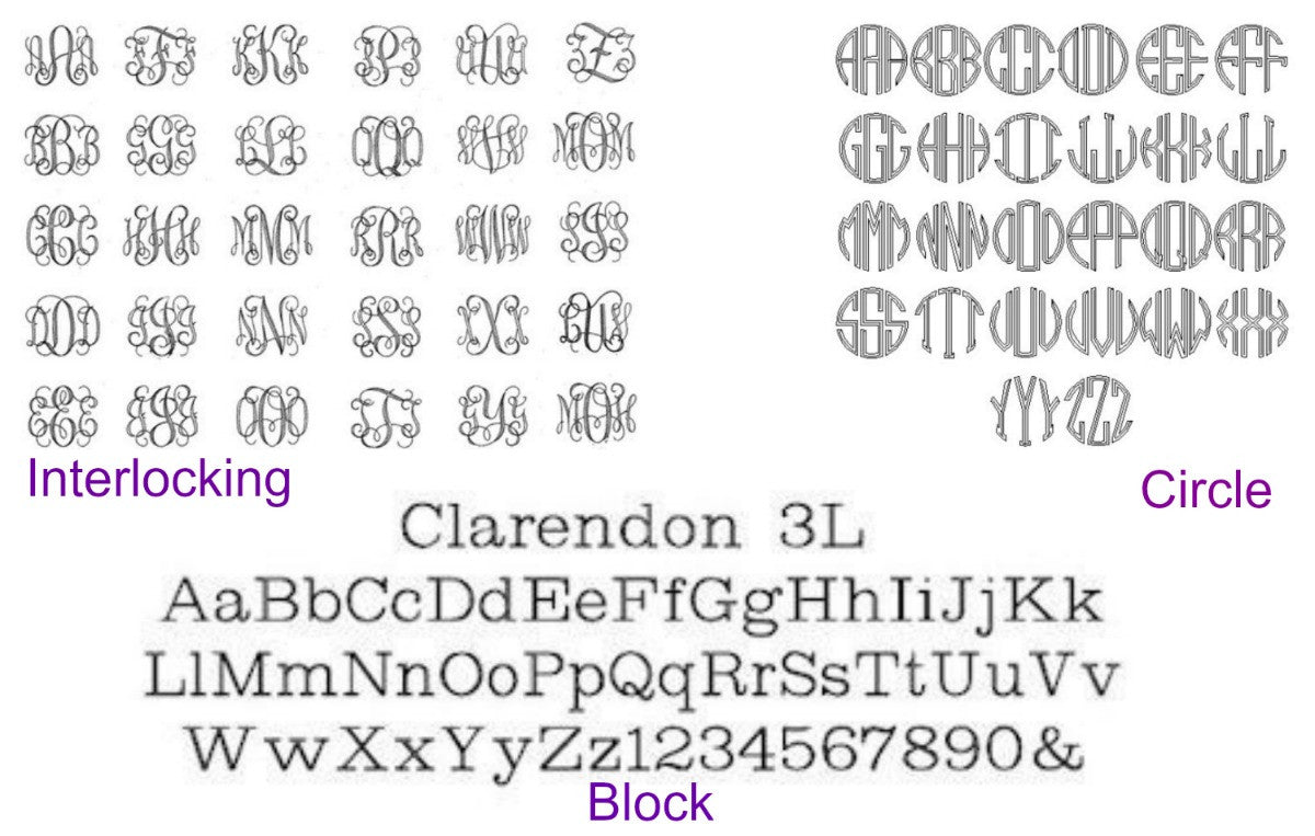 font choices
