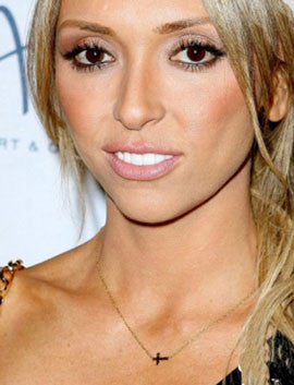 Gold Side Cross Necklace Giuliana Rancic Kardashians Alternate 1