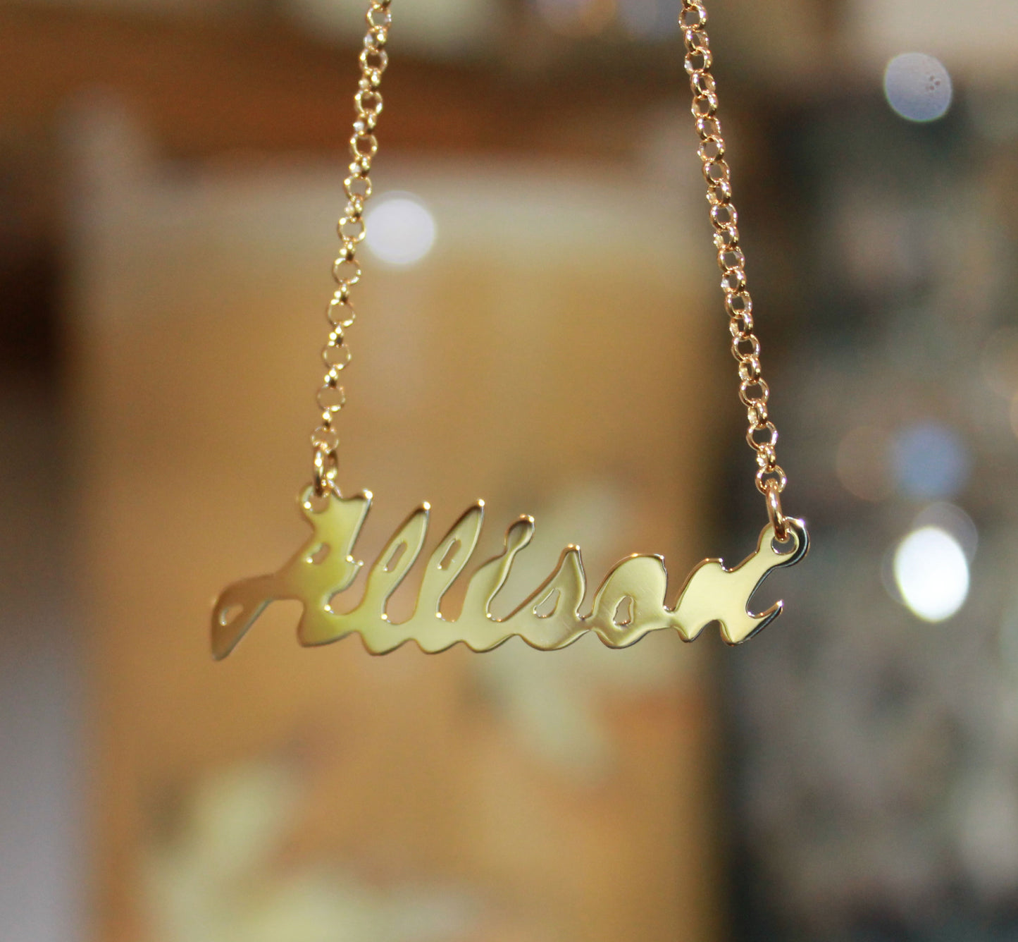 Tiered Double Nameplate Necklace