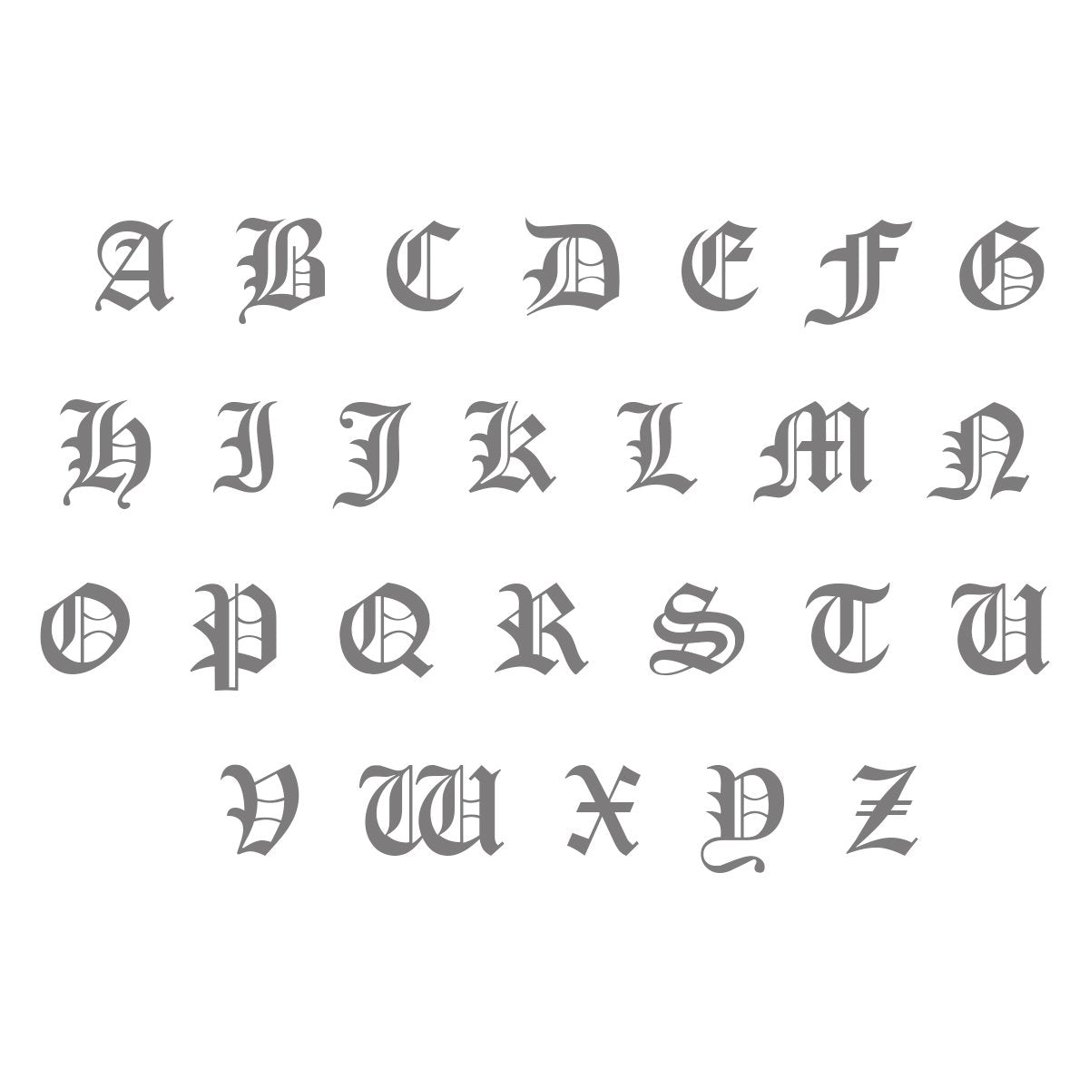 Old English Initial Necklace 3