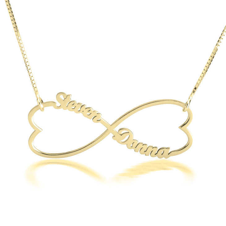 Personalized Heart Infinity Name Necklace