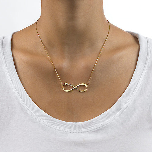 Infinity Two Name Necklace 2