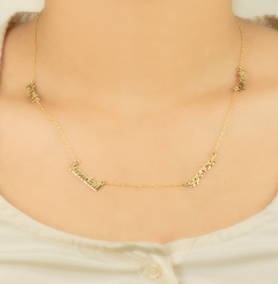 Custom Mini Name Necklace - Kourtney Kardashian 8