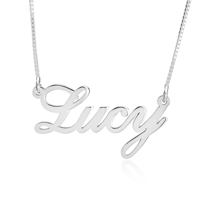 sterling silver name necklace