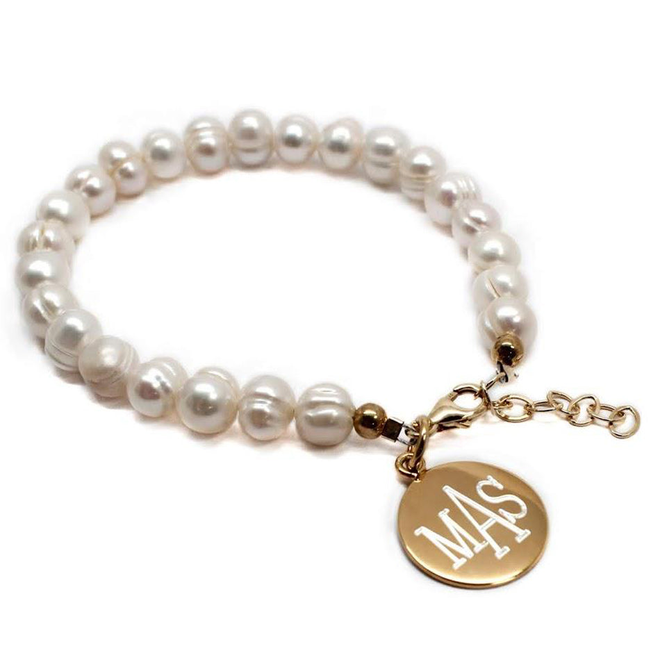 Pearl Monogram Bracelet 2