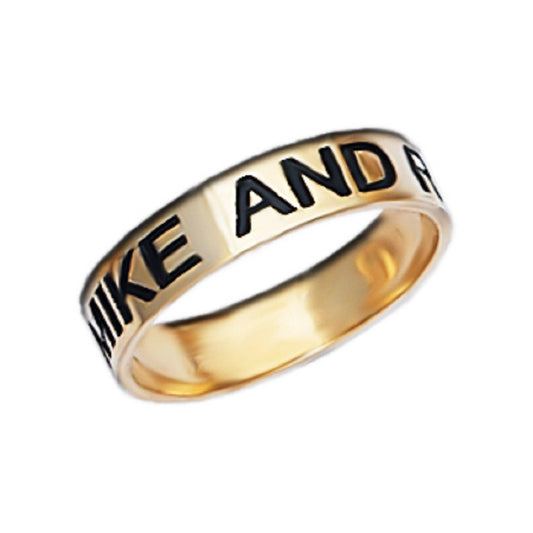 Engraved Band Promise Ring - 5mm