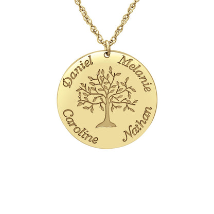 Personalized Tree of Life Mothers Necklace