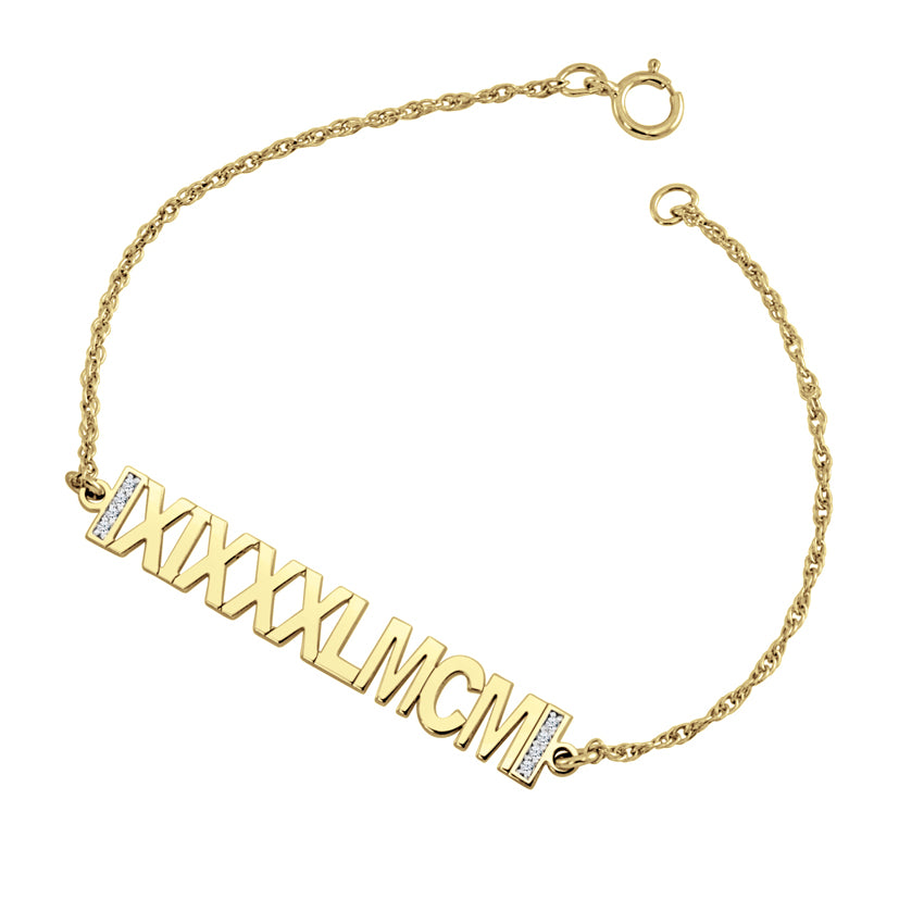 Roman diamond bracelet Clearance