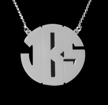Sterling Silver Monogram Necklace Michelle Money Bachelor In Paradise Alternate 1