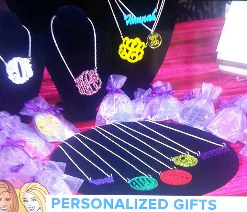 Acrylic Monogram Necklaces The Today Show