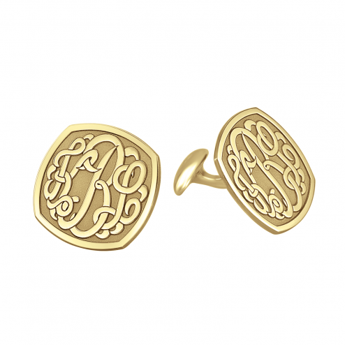 Personalized Script Monogram Cuff Links