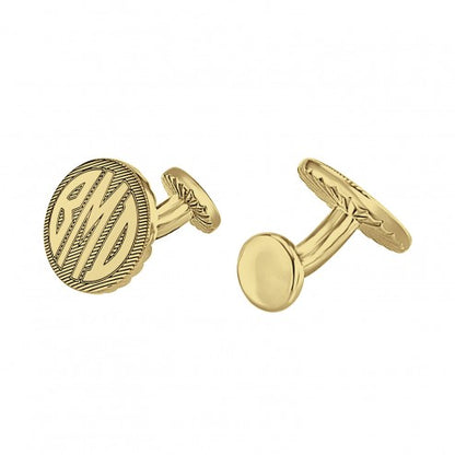 Block Monogram Cuff Links 3
