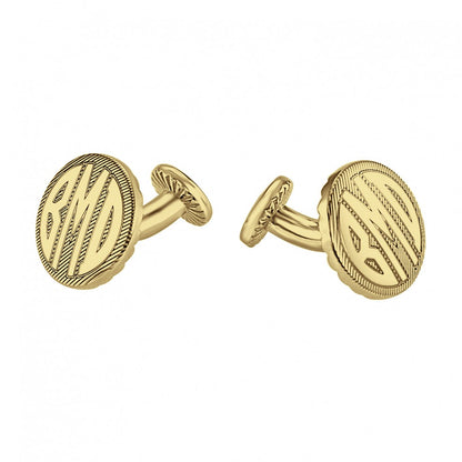 Block Monogram Cuff Links 2