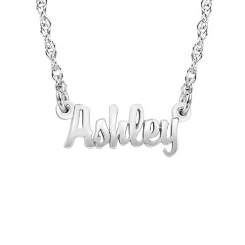 Mini Nameplate Necklace - Khloe Kardashian sterling silver