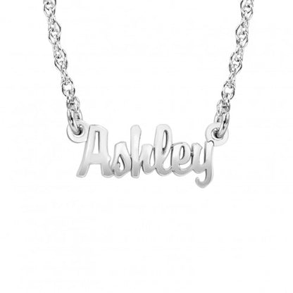 Mini Nameplate Necklace - Khloe Kardashian sterling silver
