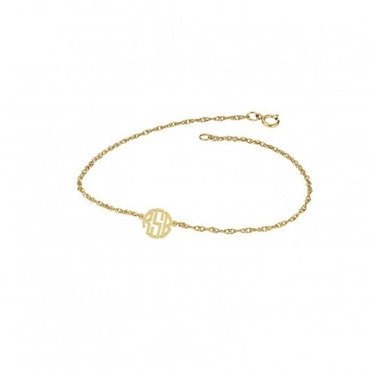Mini Block Monogram Bracelet