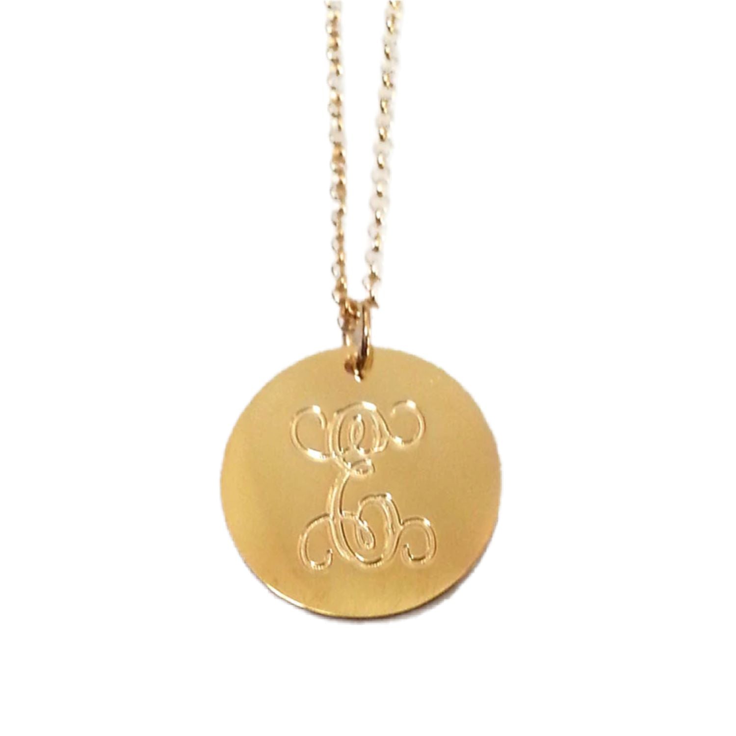 Engraved Disc Necklace Andi Dorfman The Bachelorette Alternate 3