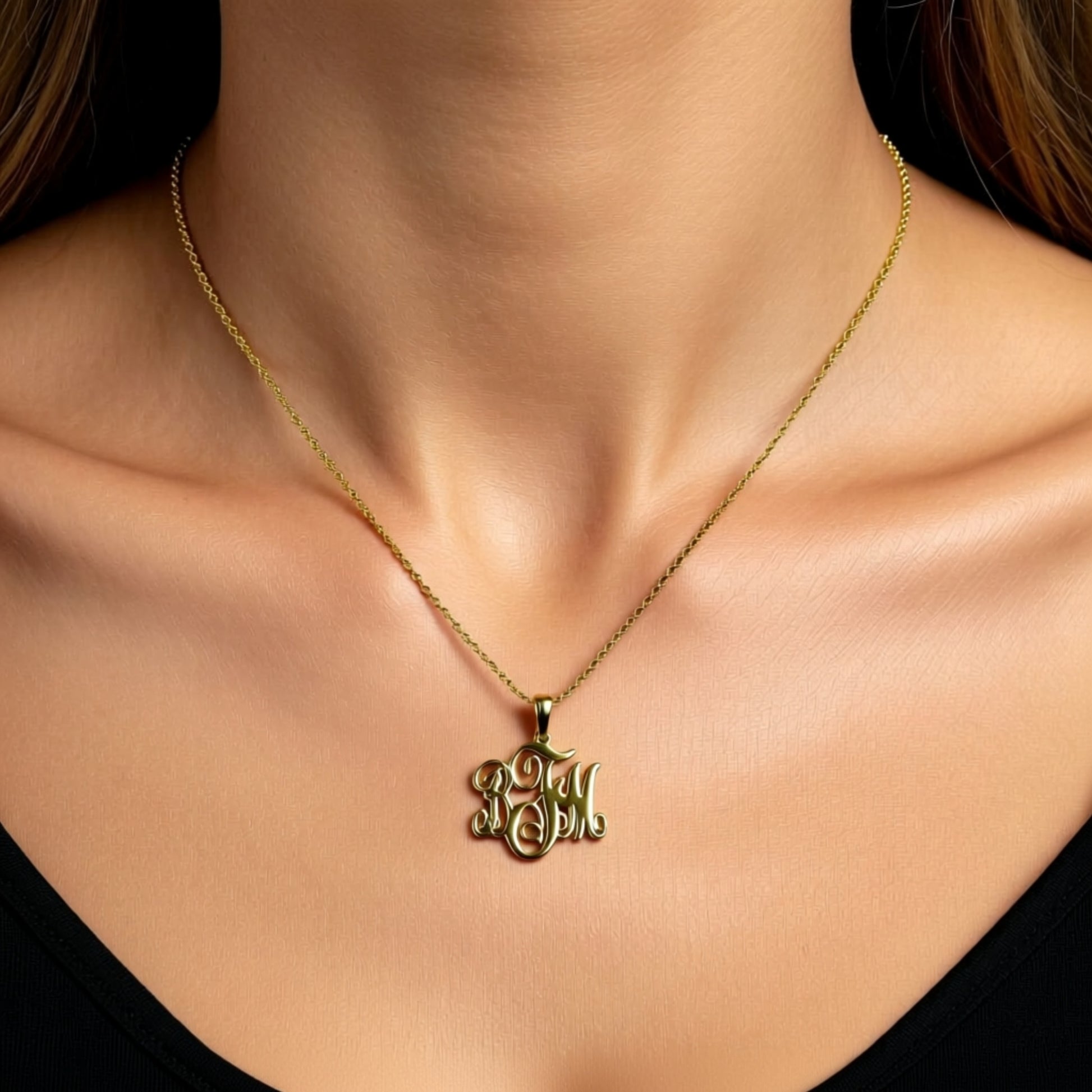 Extra Small Monogram Necklace 2