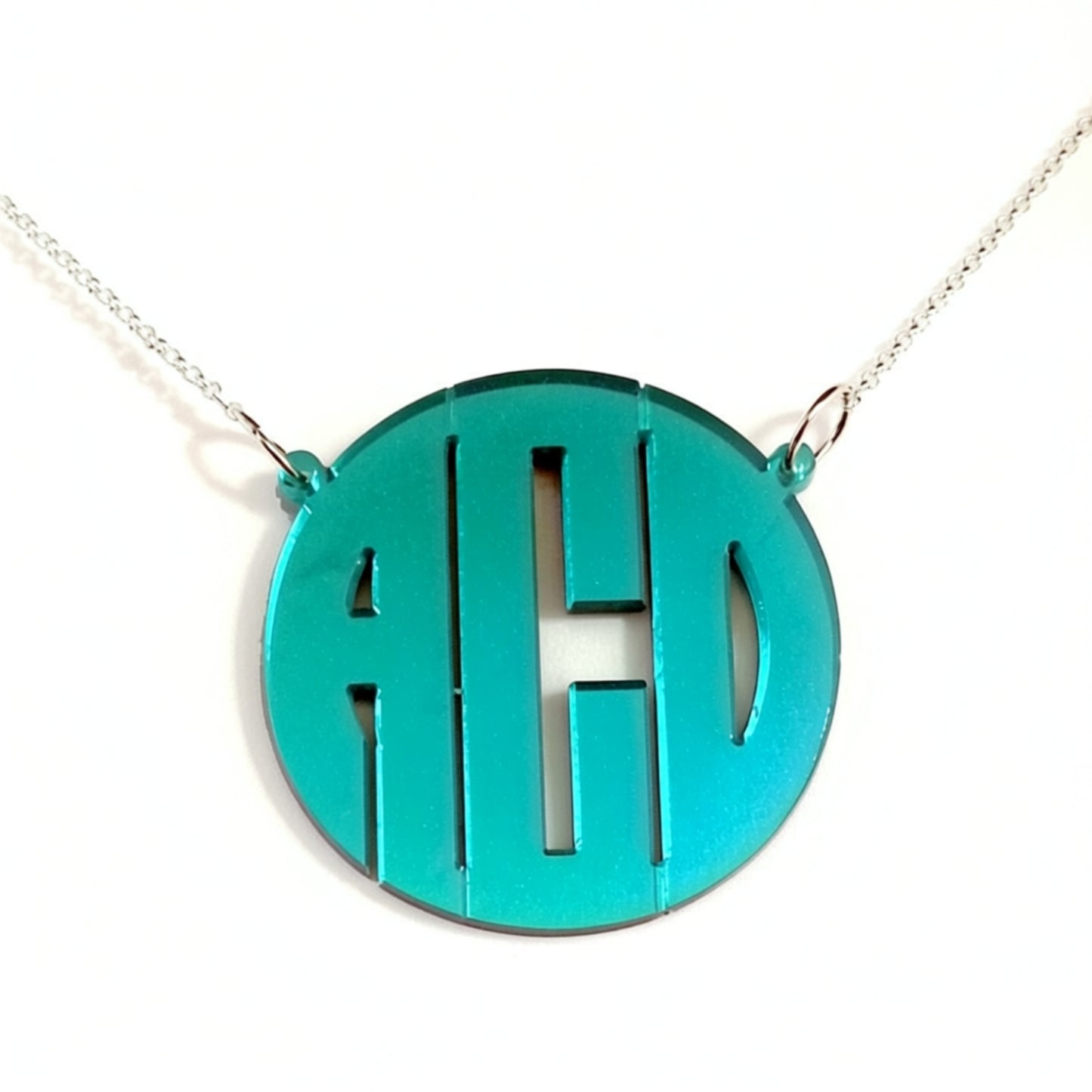 Personalized Acrylic Necklace The Today Show - Blue Mirror