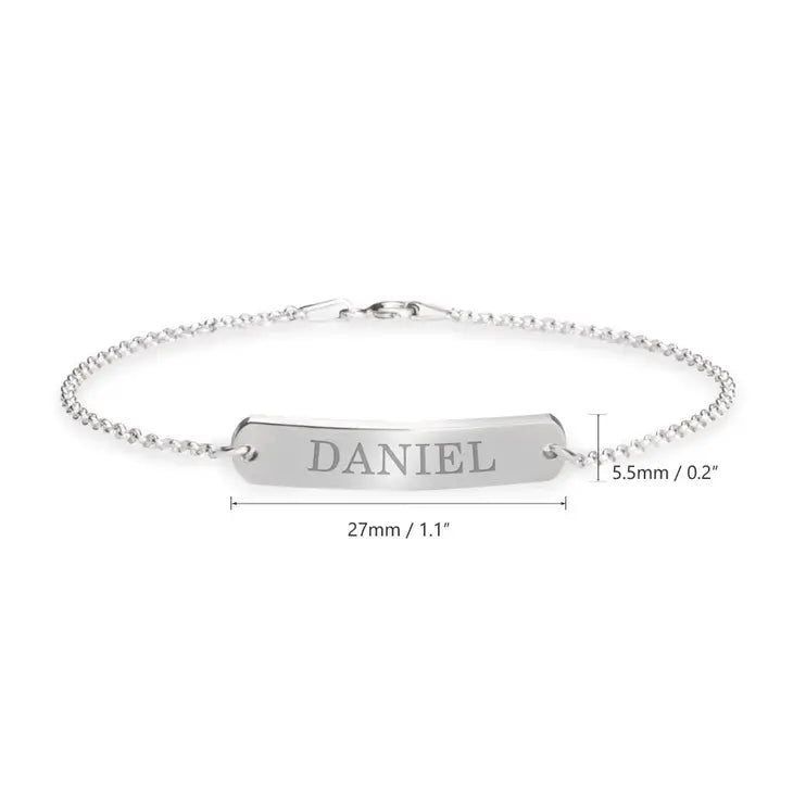 Sterling Silver Engraved Bracelet 2