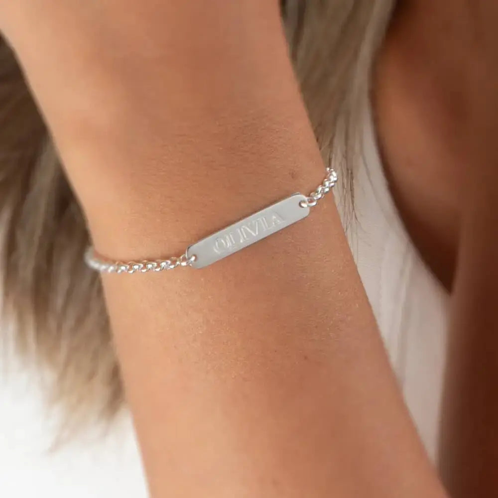 Sterling Silver Engraved Bracelet 3