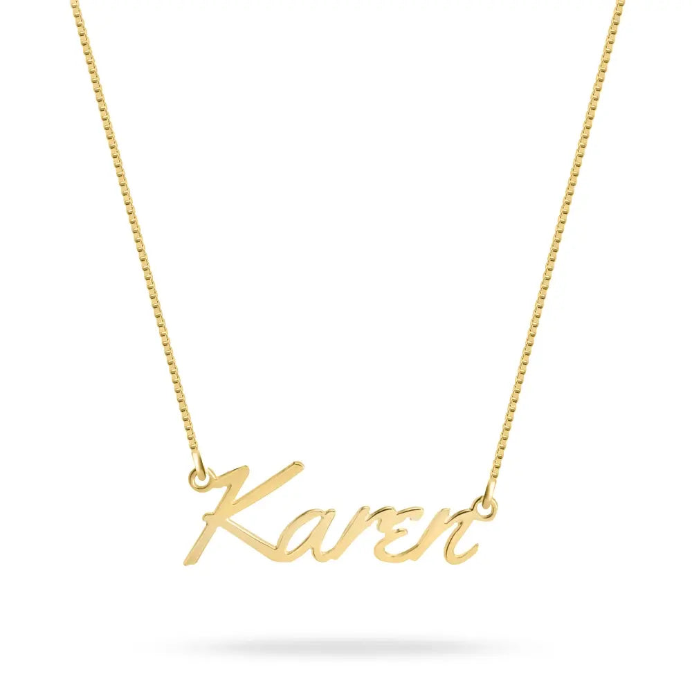Small Script Name Necklace