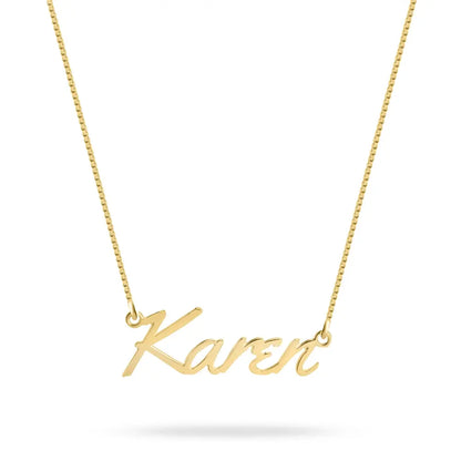 Small Script Name Necklace