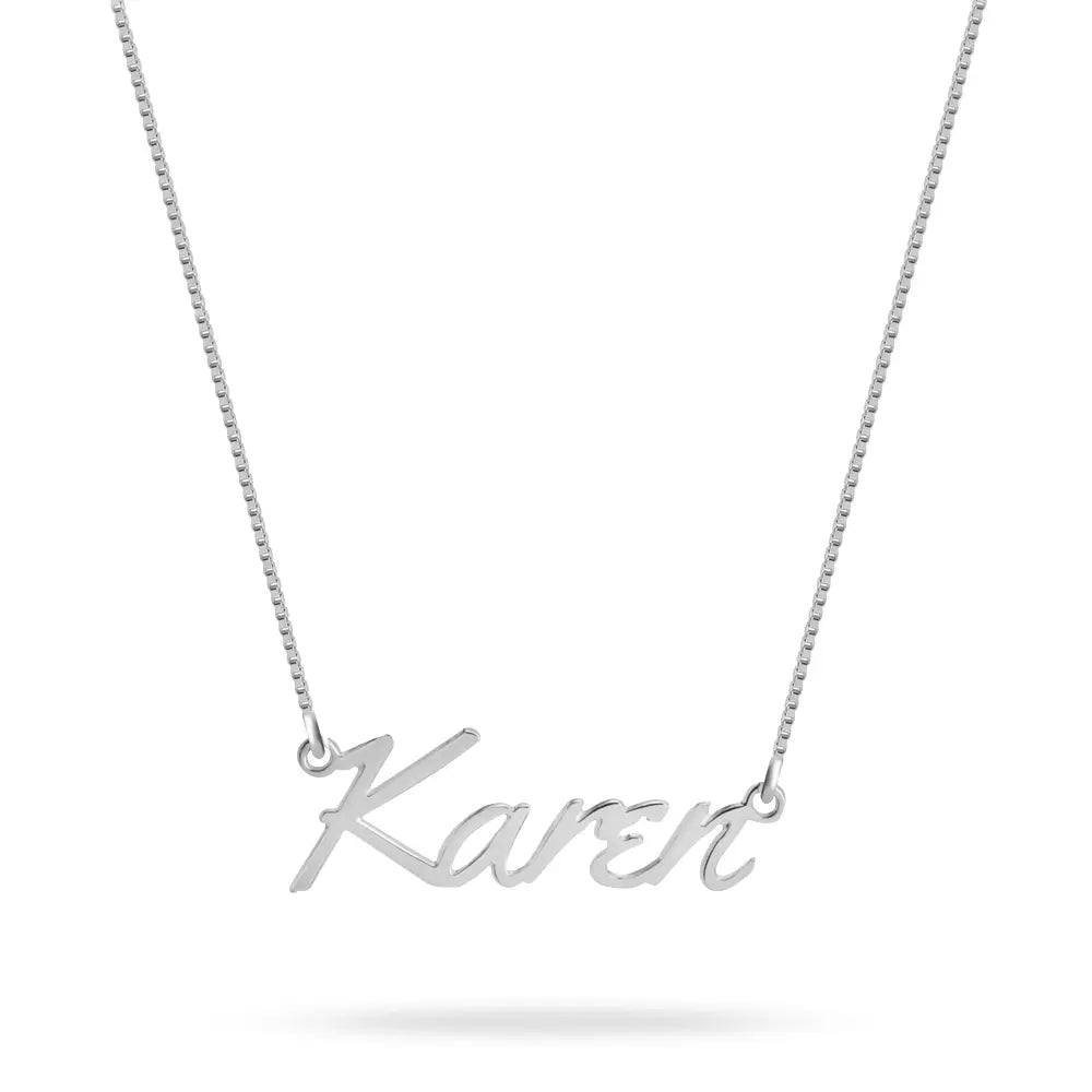 Small Script Name Necklace 2