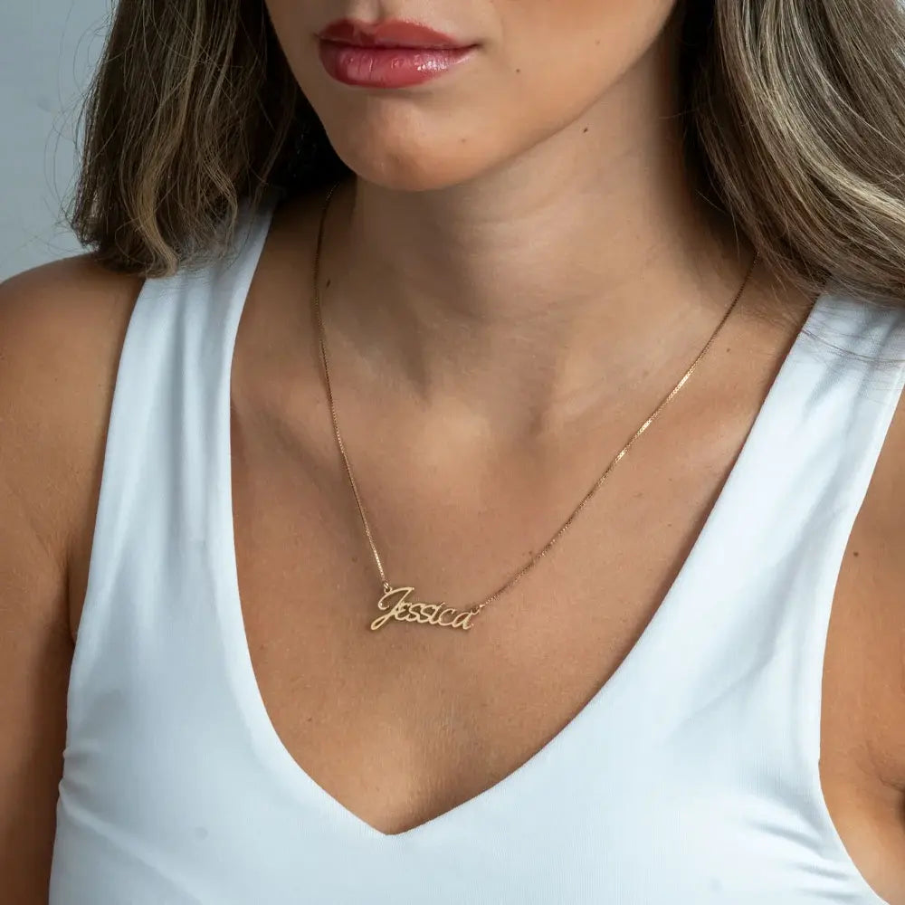 Small Script Name Necklace 3