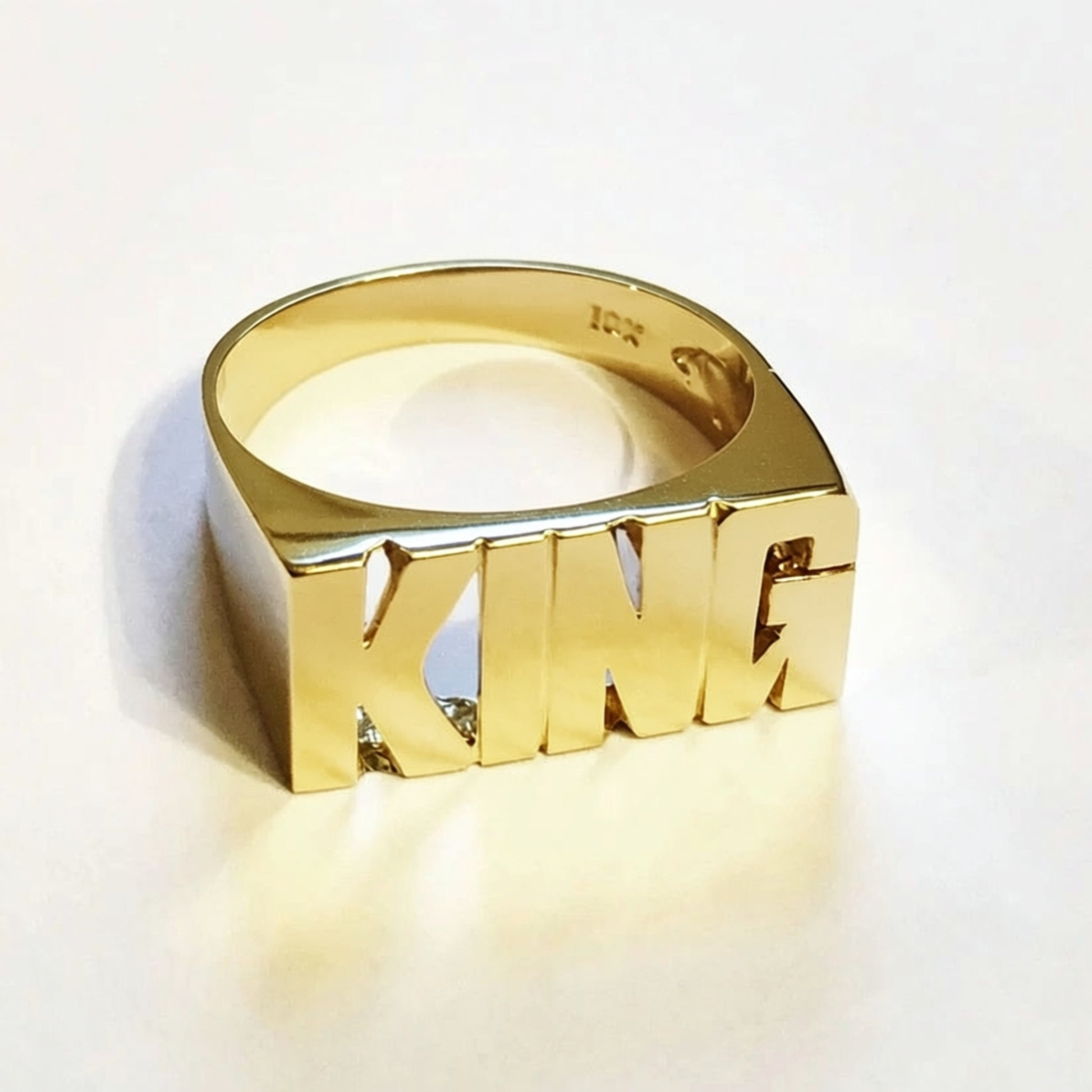 Medium Block Name Ring 2