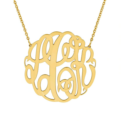 Gold Vermeil Monogram Necklace