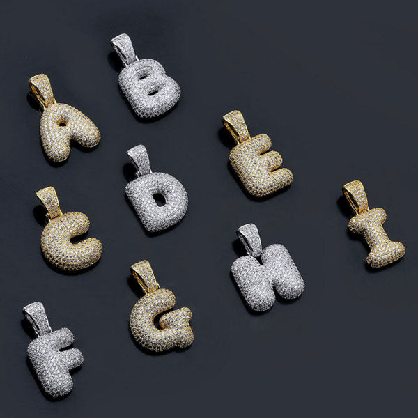 Bubble Letter Name Necklace 4
