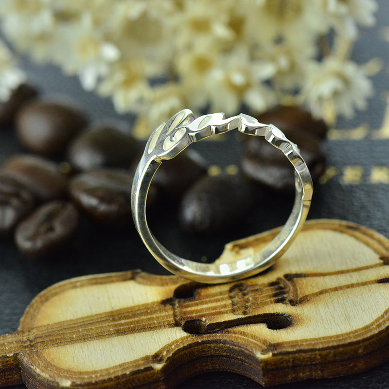 Sterling Silver Script Name  Ring 2