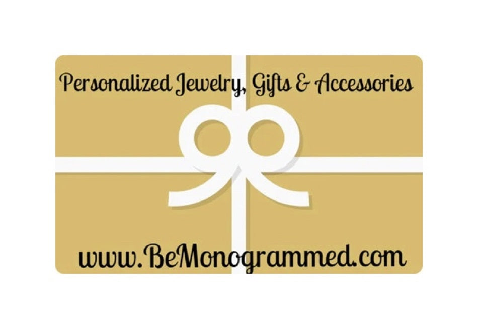 Be Monogrammed Gift Card