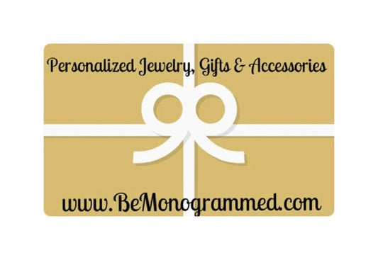 Be Monogrammed Gift Card